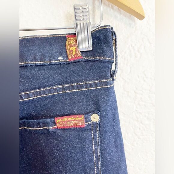 7 For All Mankind dark DENIM SKINNY jean. 30. NWT - Picture 6 of 11
